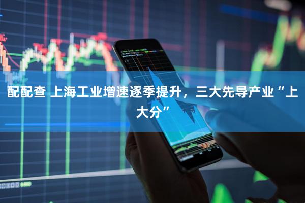 配配查 上海工业增速逐季提升，三大先导产业“上大分”