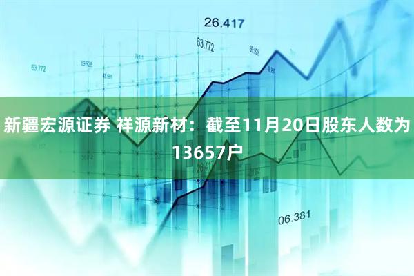 新疆宏源证券 祥源新材：截至11月20日股东人数为13657户